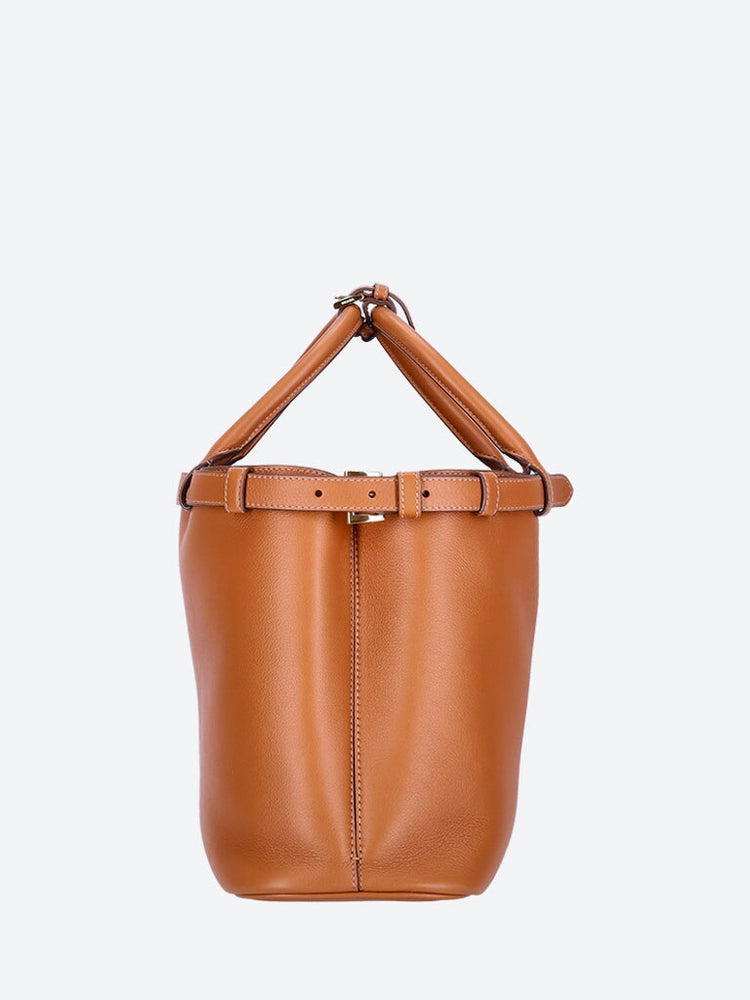 Soft calf leather handbag Brown 3