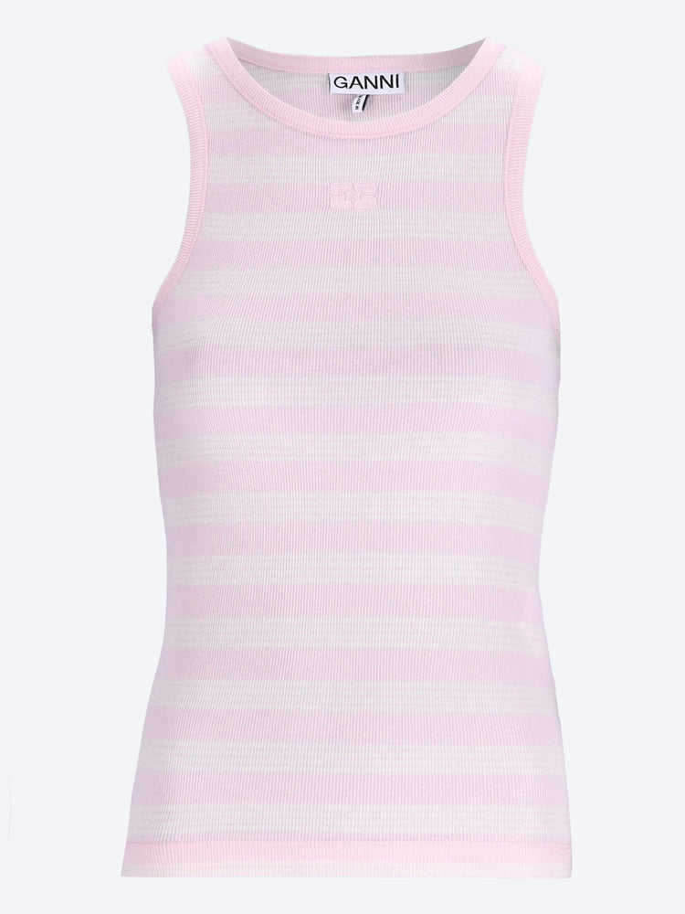 Soft cotton rib tank top 1