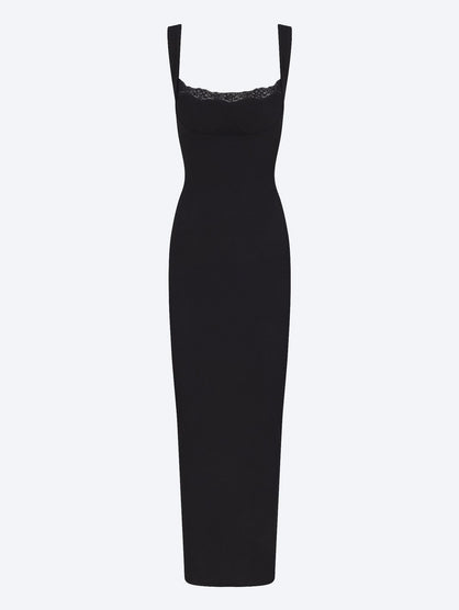 Soft lounge lace tank dress
