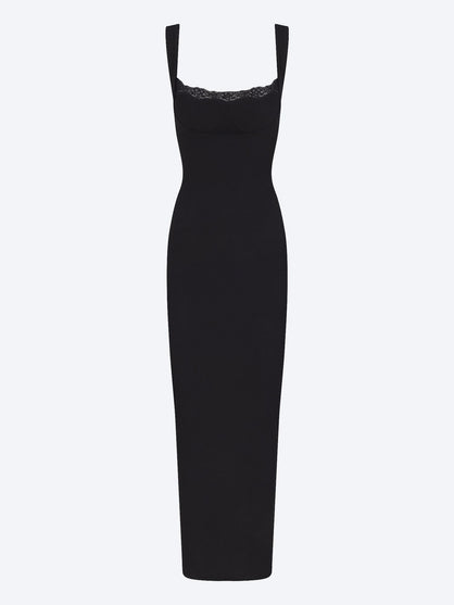 Soft lounge lace tank dress