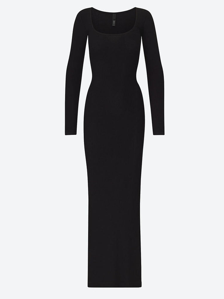 Soft lounge long sleeve dress 1