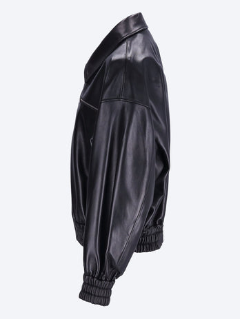 Soft nappa skin blouson jacket