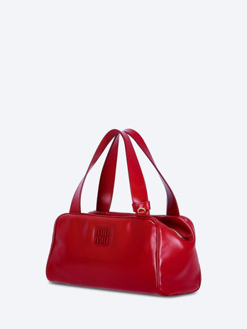 Softy shine leather handbag