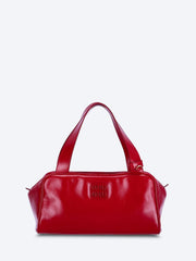 Softy shine leather handbag ref: