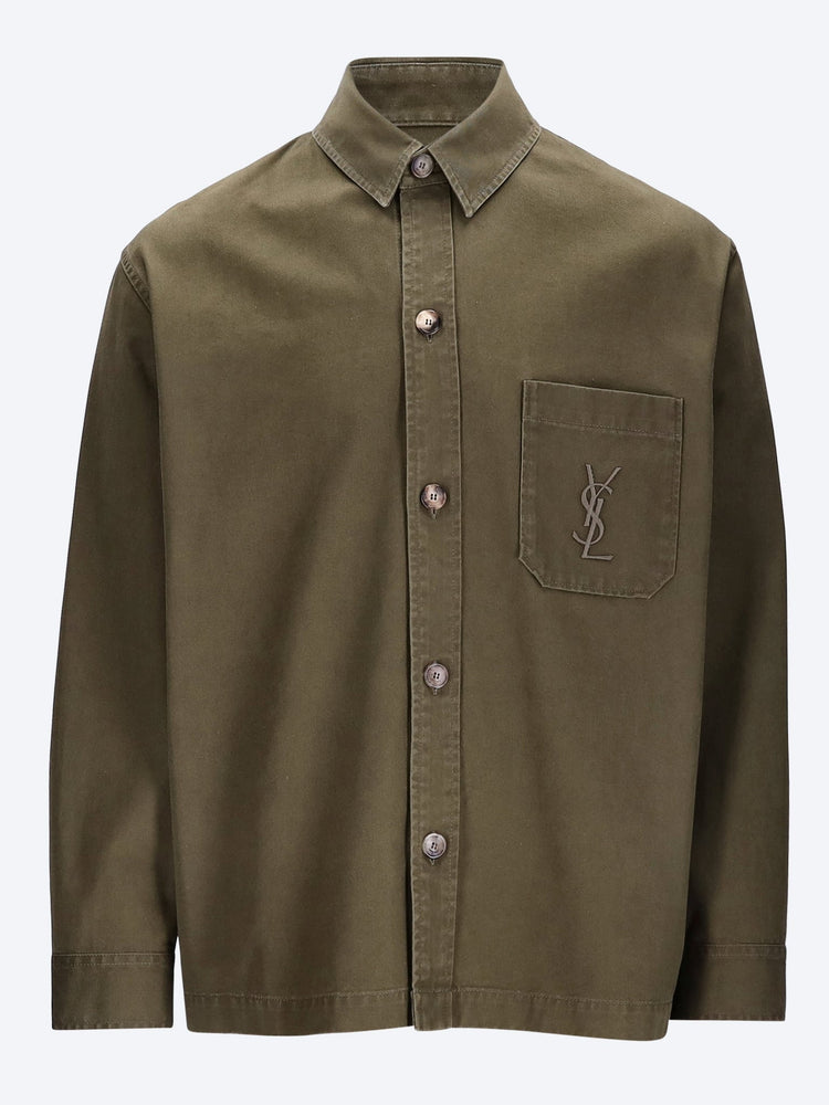 Solferino overshirt gabardine 1