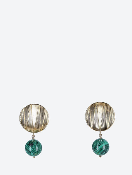 Sonia geometric pearl earring