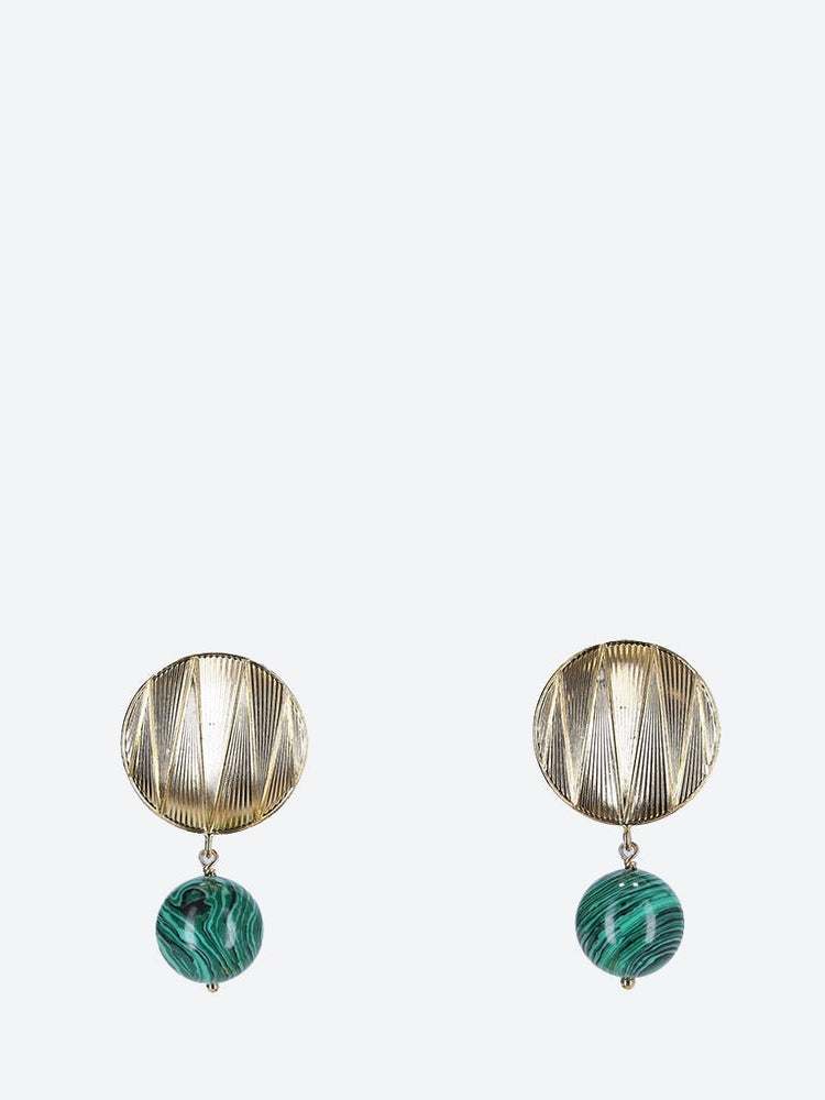 Sonia geometric pearl earring 1