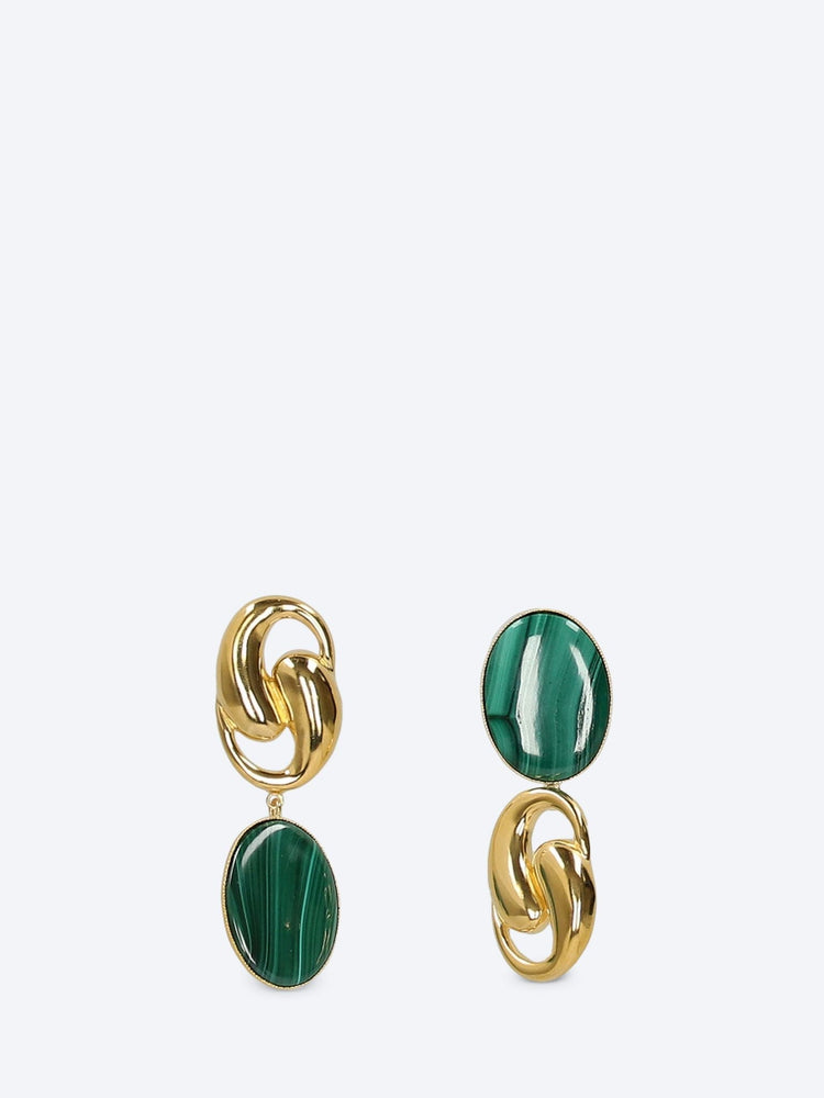 Sonia knot oval earrings 1
