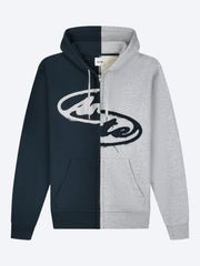 Split patch zip hoodie ref:
