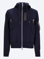 Sponge sweat x nylon twill hoodie ref: