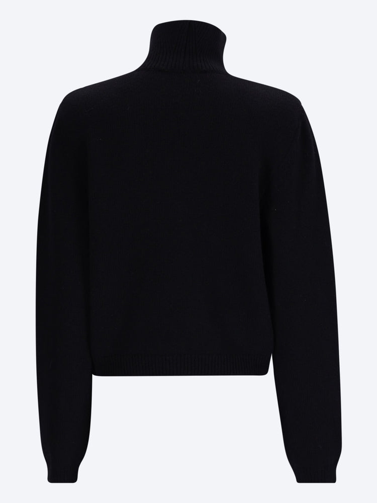 Statement shoulder turtleneck sweater 3