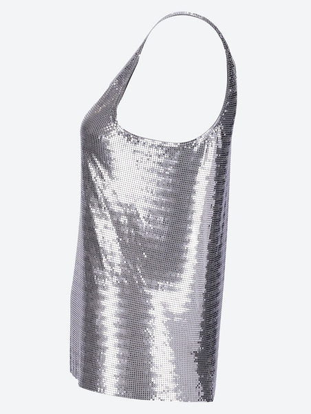 Steel mini mesh top