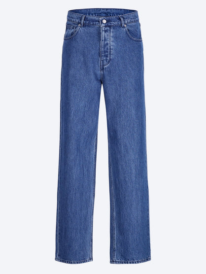 Straight blue cotton jeans