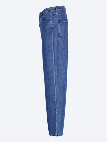 Straight blue cotton jeans