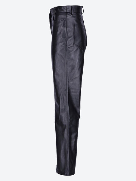 Pantalon en cuir droit