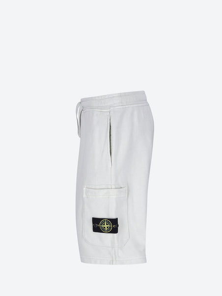 Stretch cotton fleece shorts