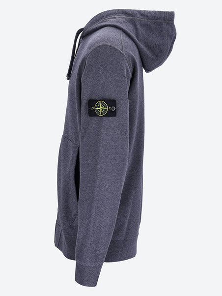 Stretch cotton fleece sweatshirt