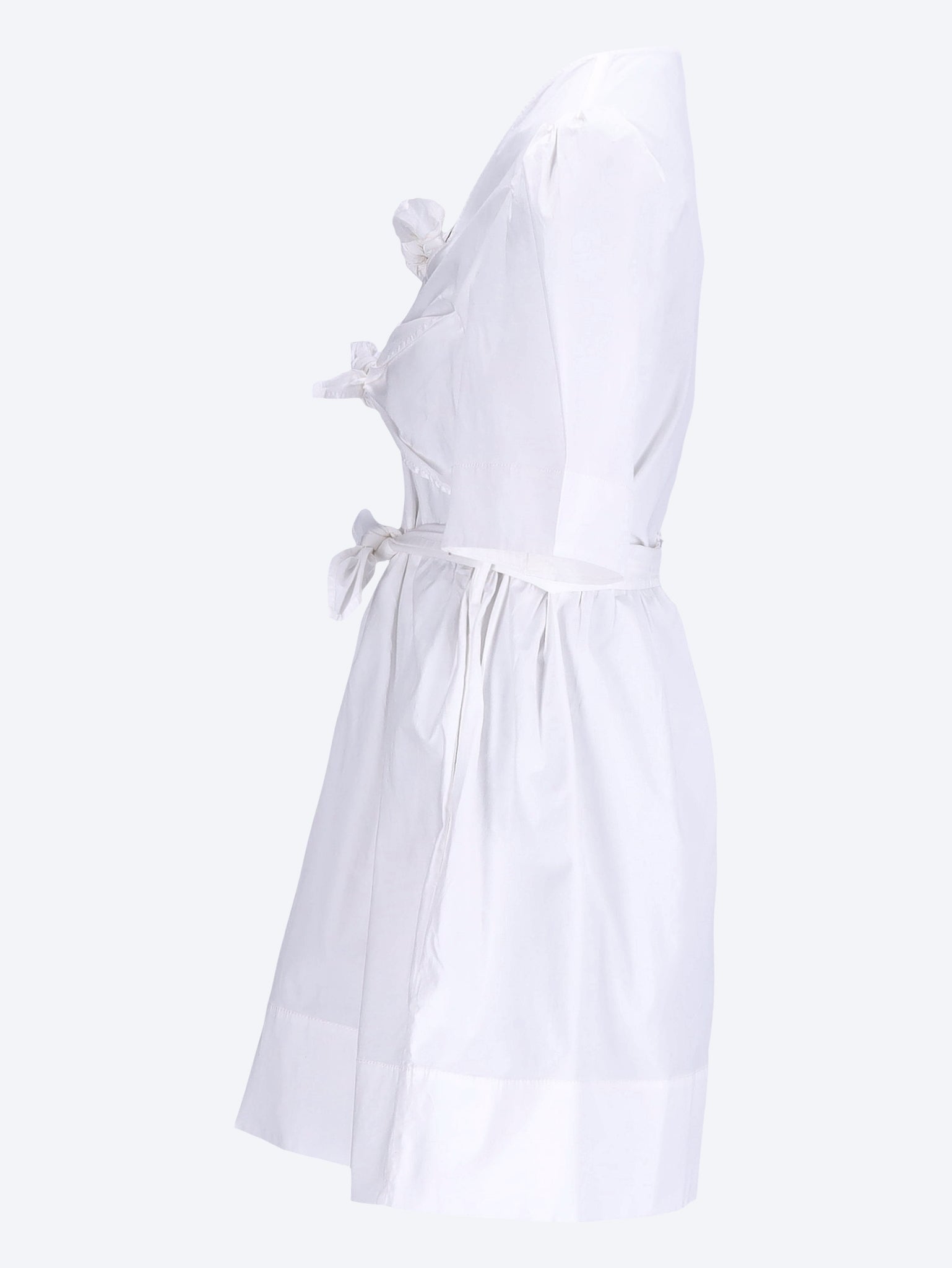 Stretch cotton mini tie strap dress 2