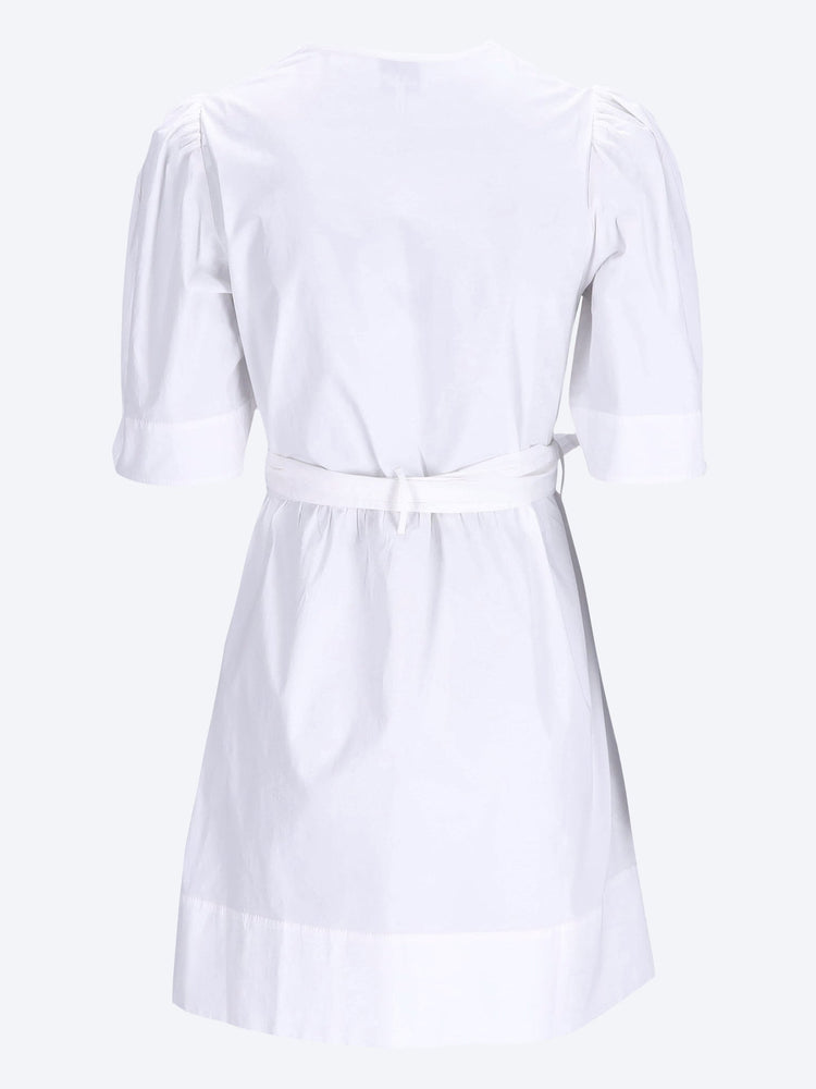 Stretch cotton mini tie strap dress 3