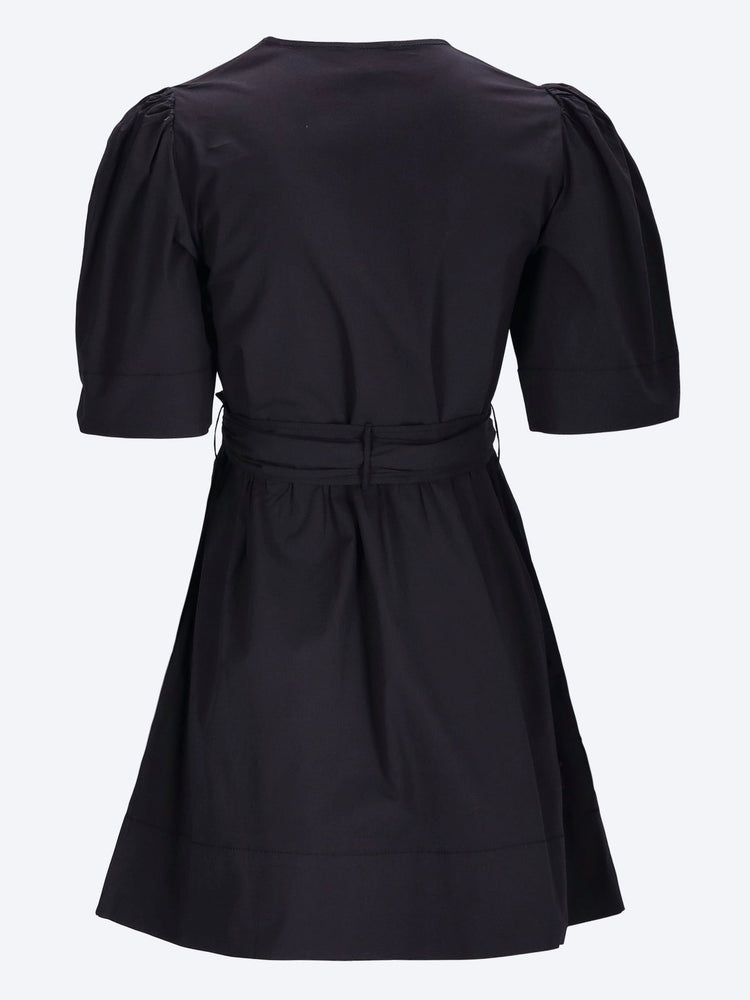Stretch cotton mini tie strap dress 3