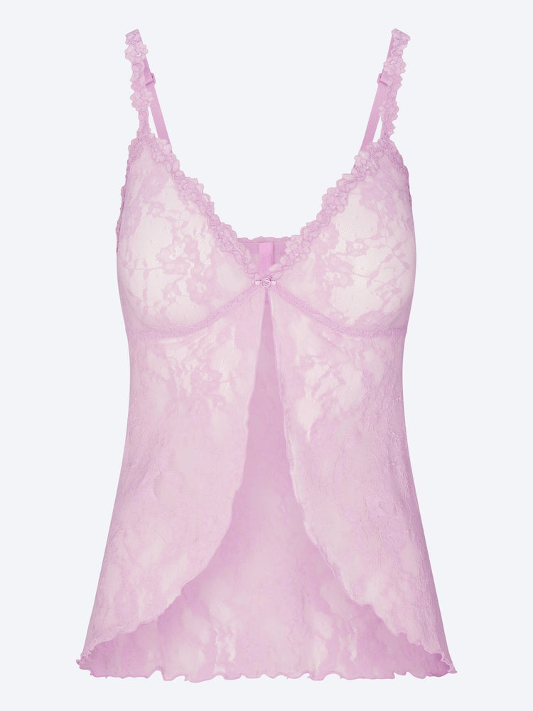Babydoll-Oberteil aus Stretchspitze 1