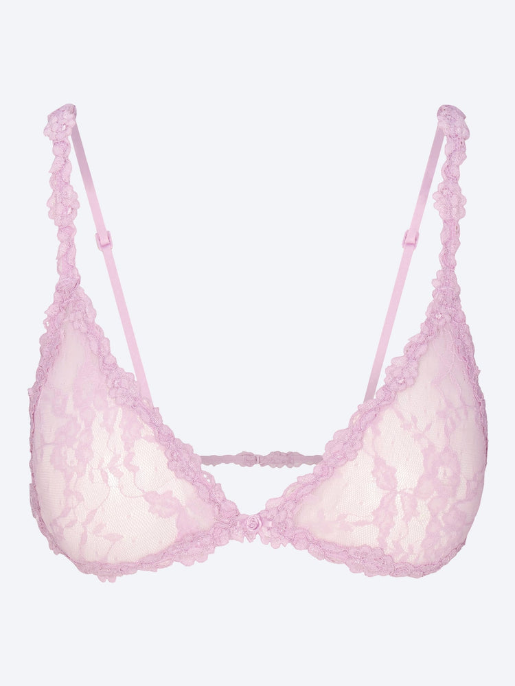 Stretch lace triangle bralette 1