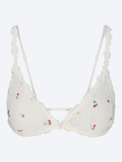 Stretch lace triangle bralette