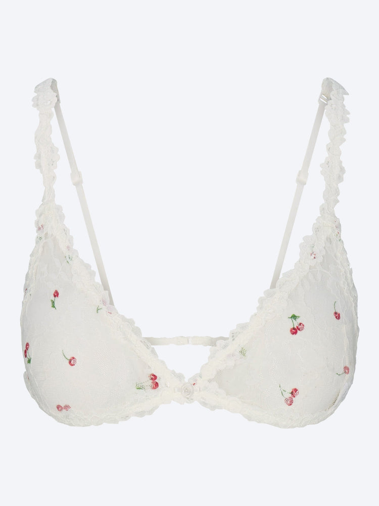 Stretch lace triangle bralette 1
