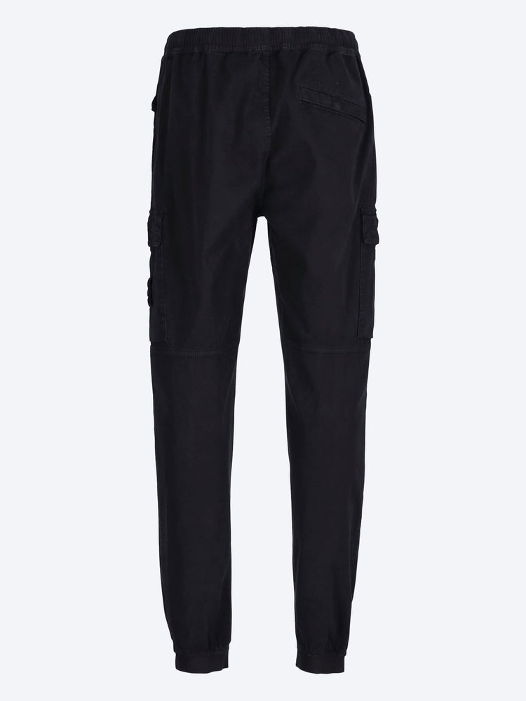 Stretch organic broken twill cotton garment dyed old effect pants 3