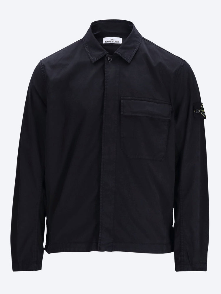 Stretch organic cotton twill shirt 1