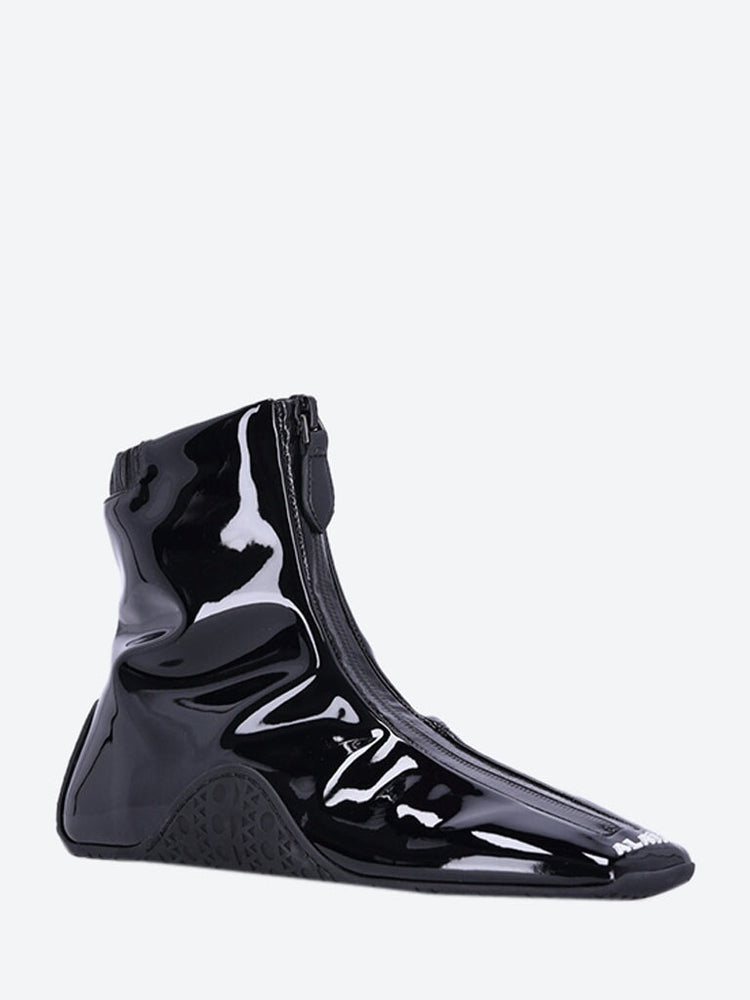 Stretch patent ankle sneakers 2