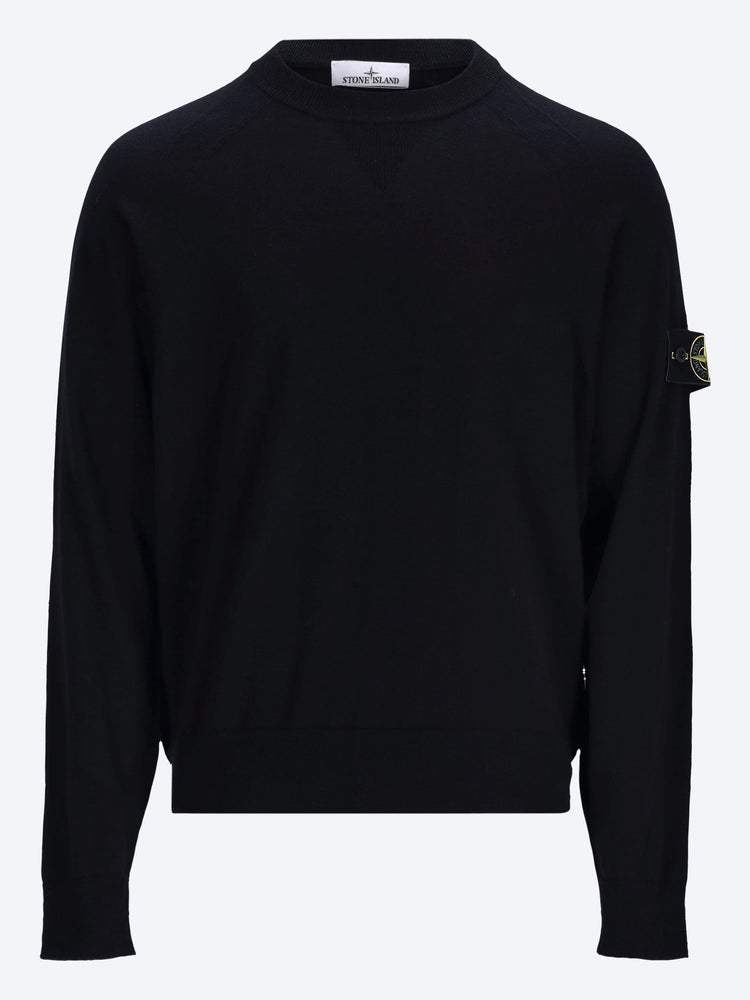 Stretch rws wool crewneck sweater 1