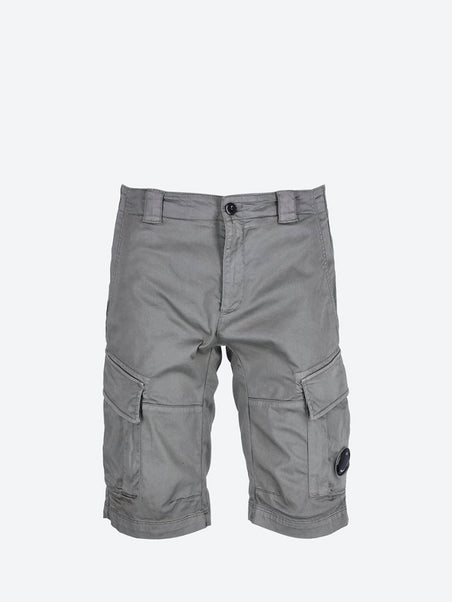 Stretch sateen cargo shorts