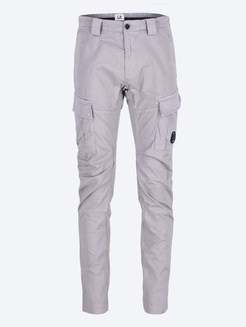 Stretch satin cargo pants