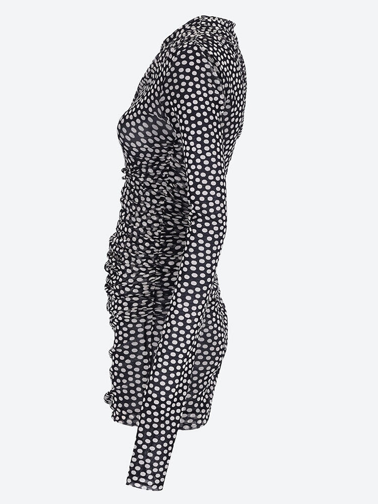Stretch tulle dots dress 2