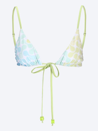 String beaded bikini top