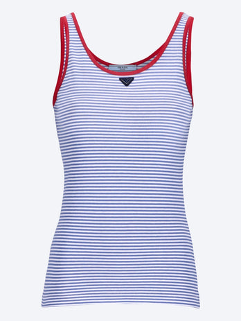 Strip jersey t-shirt