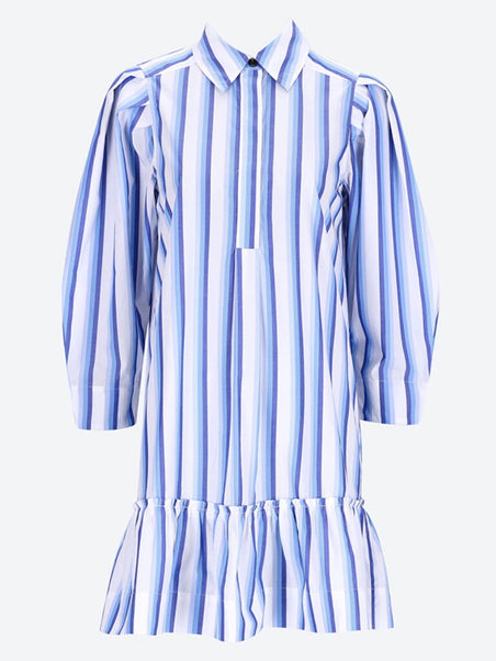 Robe de chemise en coton à rayures