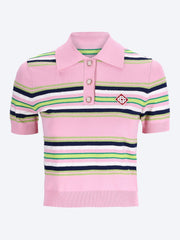 Stripe fitted polo ref: