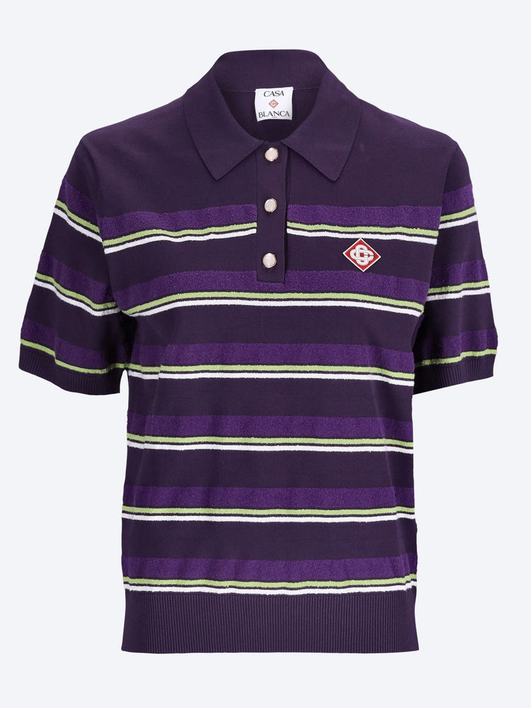 Polo oversize à rayures 1