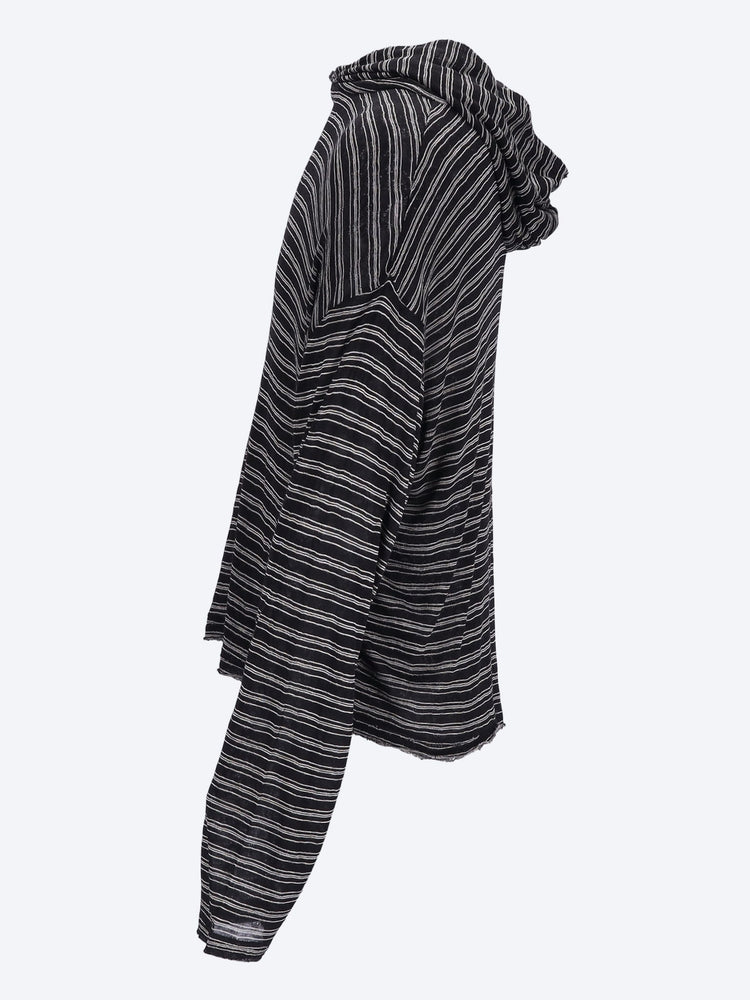 Striped jersey layering hoodies 2