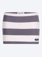 Gestreifter Minirock aus Jersey ref:
