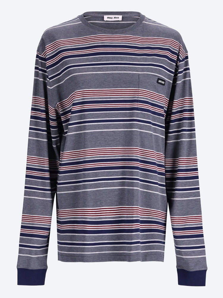 Striped jersey sweater 1