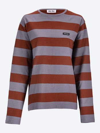 Striped jersey t-shirt
