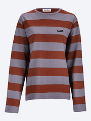 Striped jersey t-shirt ref: