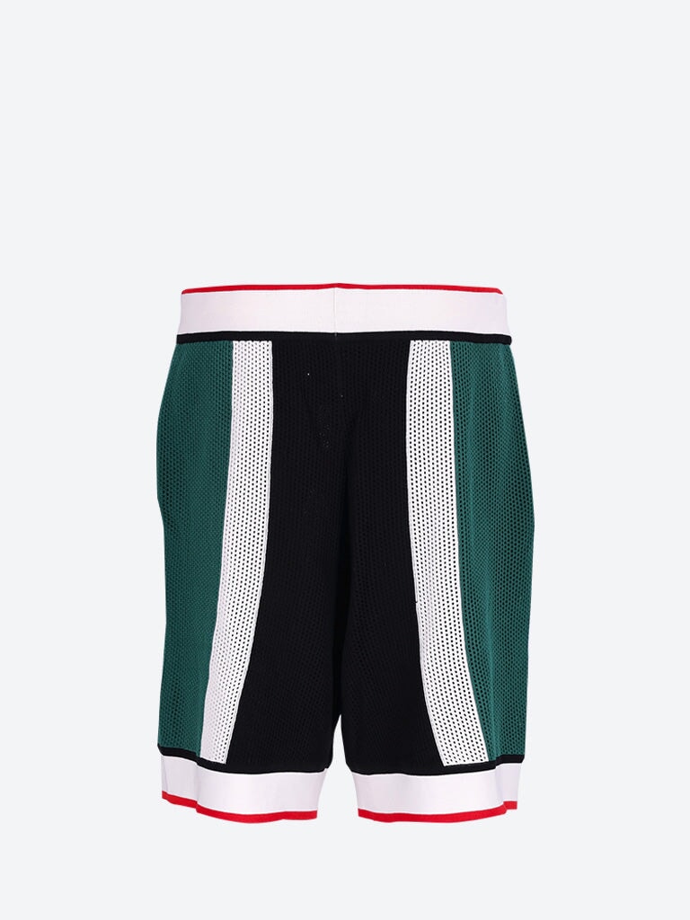 Striped mesh shorts 3