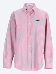 Striped poplin shirt ref: