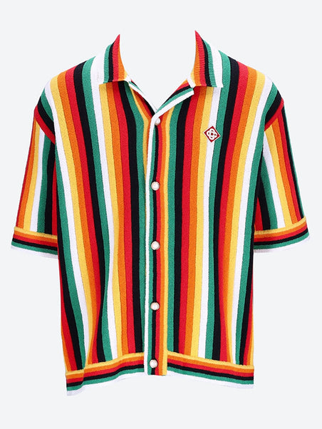Striped towelling shirt