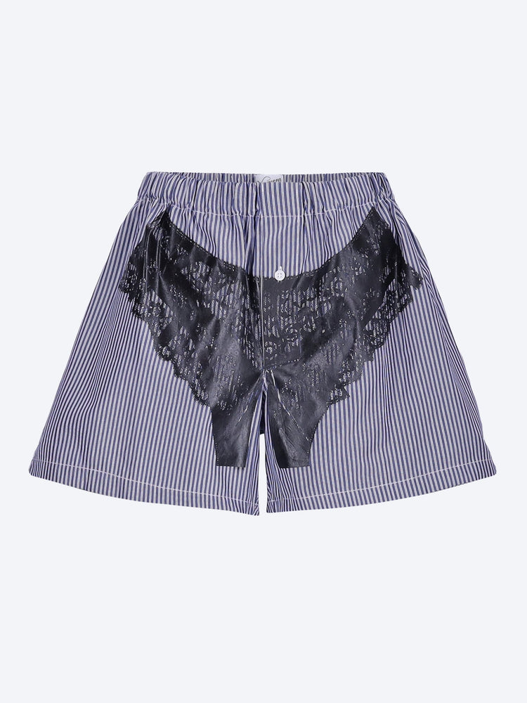 Striped trompe l'oeil boxer shorts 1