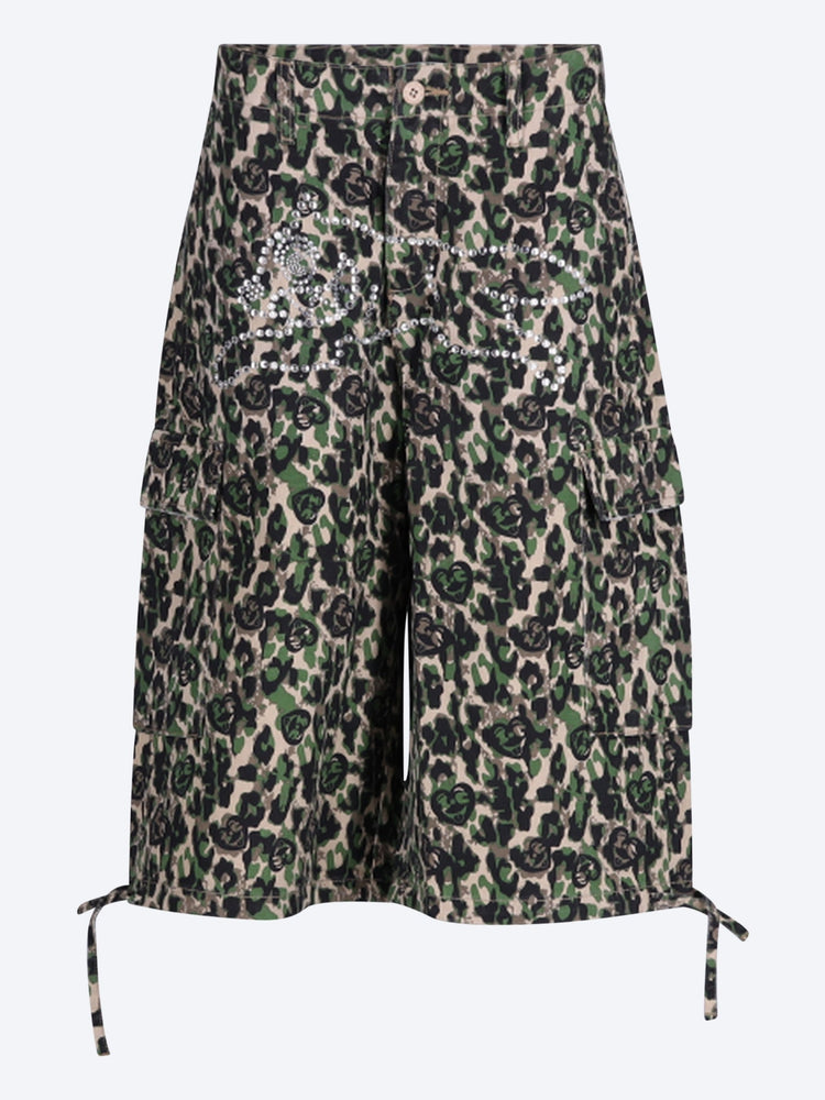 Mit Nieten besetzte Cargo-Shorts für Hunde 1